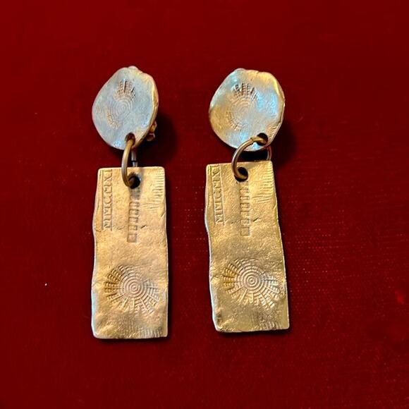 mmcmxi Jewelry - Bintage MMCMXI Signed Clip Earrings